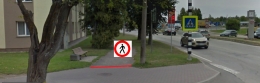Slēgta ietve Viļņu ielā