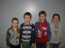 Sporta skolas dambretistiem godalgas sacensībās Valmierā