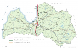 Arī satelītkartē var iepazīties ar Rail Baltica plānoto trasi